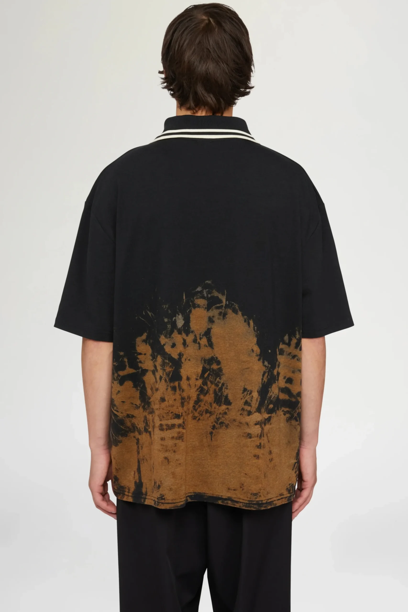 Discount T-shirt Nera & Marrone Maicuntentu Uomo Uomo